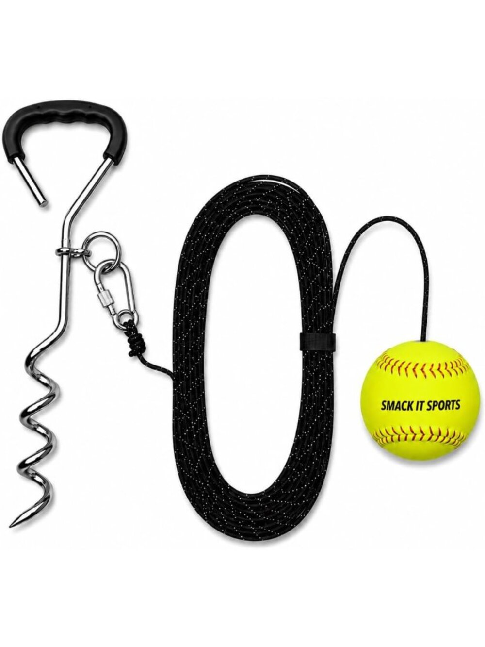 Backyard Baseball & Softball Swing Trainer - Real Ball Practice for All Ages